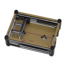 3.5 Inch Display 9-Layer Acrylic Case Shell with Black Heat Sink + Screw + Thin Copper for Raspberry Pi 4B