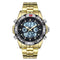 STRYVE S8011 Chronograph Alarm Calendar Stainless Steel Sport Dual Display Digital Watch