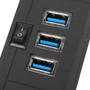 ELE 10 Port USB 3.0 USB HUB Data Hub with Power Adapter Powered High Speed Splitter Extender AC Adapter w/ Cable