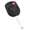 Car 4 Buttons Remote Head Key Case Shell Replacement Uncut HU101 For Ford