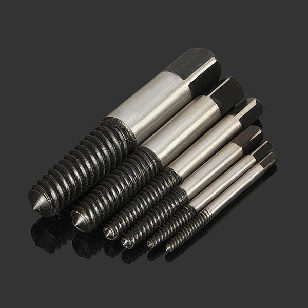 5/6pcs 4mm-25mm Damaged Nut Screw Extractor Set Bolt Stud Remover Tool Kit