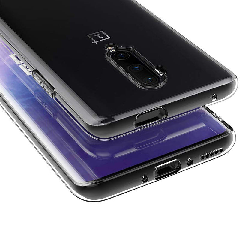 BAKEEY OnePlus 7T Pro Crystal Clear Transparent Ultra-thin Soft TPU Protective Case