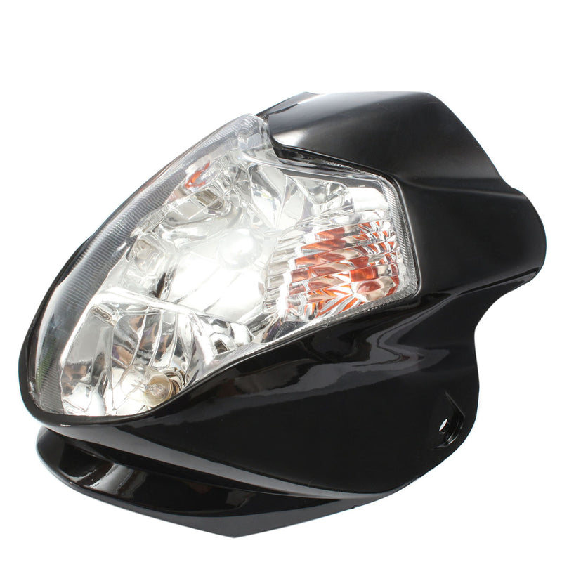 H4 Hi/Lo Headlight Turn Signal Housing with Amber Lamp Motorcycle ATV