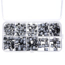 200pcs 10 Values SMD Electrolytic Capacitor Assorted Kit 10V-50V 1uF-470uF With Storage Box
