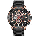 NAVIFORCE 9165 Chronograph Business Style Men Watch Luminous Display Quartz Watch