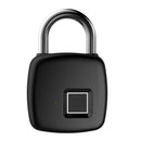 Anytek P30 Fingerprint Lock Electronic Smart Lock USB Rechargeable Fingerprint Padlock Quick Unlock Zinc Alloy Metal Lock for Door Luggage