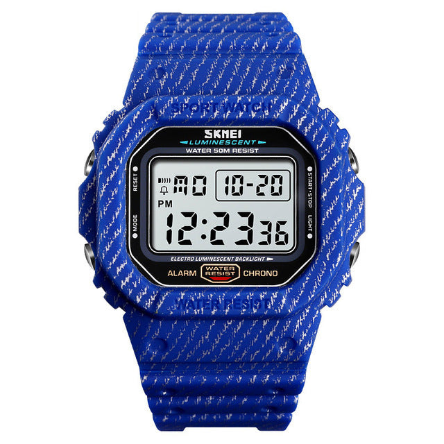 SKMEI 1471 Military Stopwatch Alarm Waterproof Sports Shockproof Digital Watch Men Watch