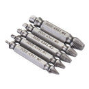 Drillpro 5pcs HSS Damaged Screw Extractor Drill Bits Guide Set Broken Easy out Bolt Screw Remover Tool