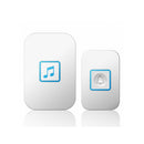 CACAZI A86 1 Receiver 1 Transmitter Wireless Doorbell Waterproof 300M Remote EU Plug Battery LED Light Chime