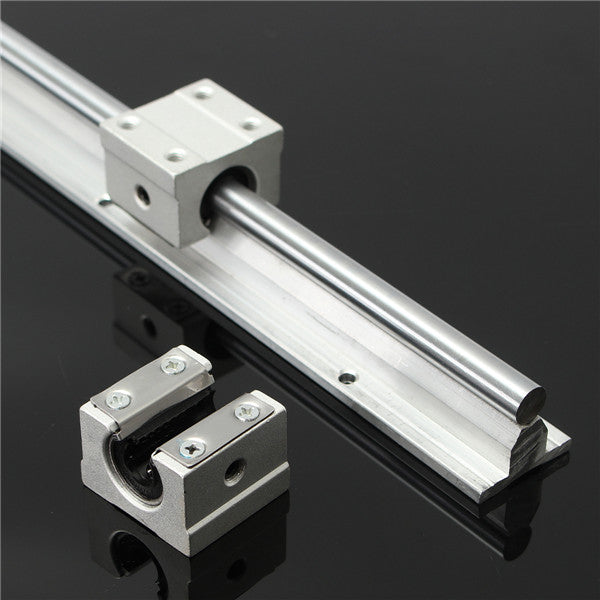 SBR10 L400mm Axis Linear Track Rails Shaft With 2pcs SBR10UU Block Bearing
