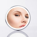 Jordan&Judy Portable Travel Makeup Mirror USB Rechargeable LED Mirrors With Storage Bag
