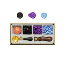 RosyPosy Vintage Lacquer Seal Wax Kit Seal Stamp Wooden Handle DIY Postcard Slogan Lacquer Sealing Tools Set Gifts