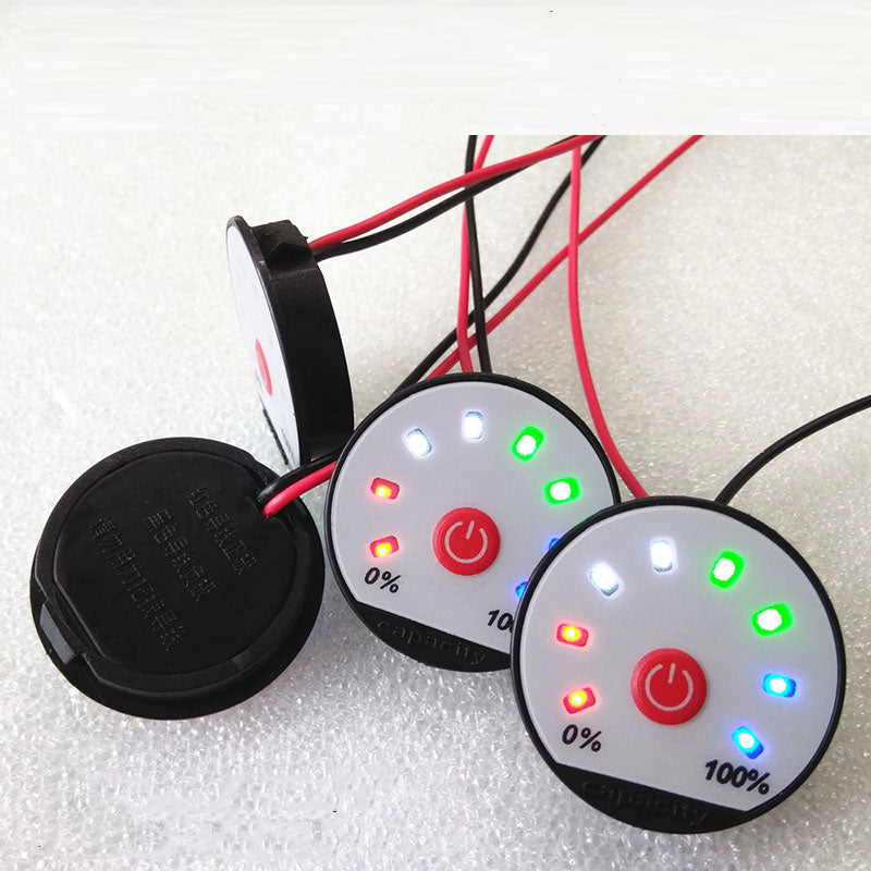 3.7V 4.2V 7.4V 12V 16.8V 24V 36V Lithium Battery Capacity Indicator 1S 2S 3S 5S 10S Power Level Marker Meter LED Li-Ion Tester