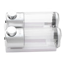 2x400ml Bathroom Kitchen Wall Mount Soap Dispenser Liquid Lotion Bottle Shampoo Shower Container