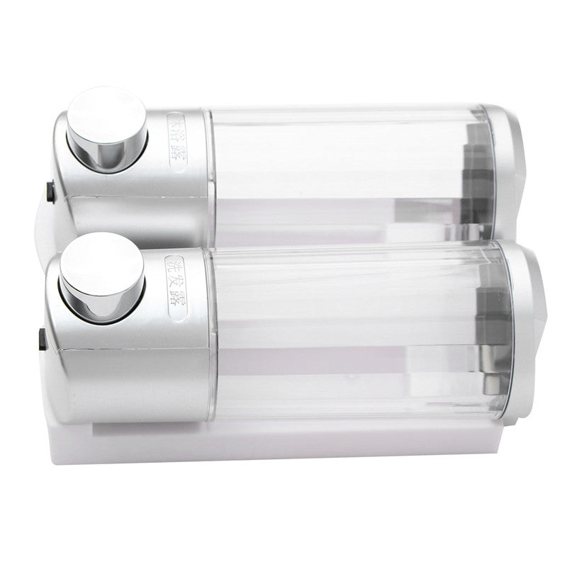 2x400ml Bathroom Kitchen Wall Mount Soap Dispenser Liquid Lotion Bottle Shampoo Shower Container