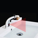 Zinc Alloy Automatic Infrared Sensor Kitchen Basin Sink Faucet Smart Touchless Sink Mixer Hot Cold Tap Single Handle Deck Mount w/ Controller Box