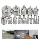 Drillpro DB-HS1 15pcs 6-50mm Diamond Hole Saw Drill Bit Set Tile Ceramic Glass Marble Drill Bits