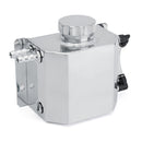 Universal 1000ml Aluminium Oil Catch Can Breather Fuel Tank Reservoir With Drain Plug