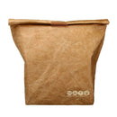 6L Kraft Paper Picnic Lunch Bag Reusable Insulated Thermal Cooler Bag Food Container