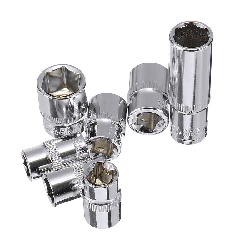 7pcs Electric Ratchet Wrench Socket Adapter Drill Bit Spanner Socket