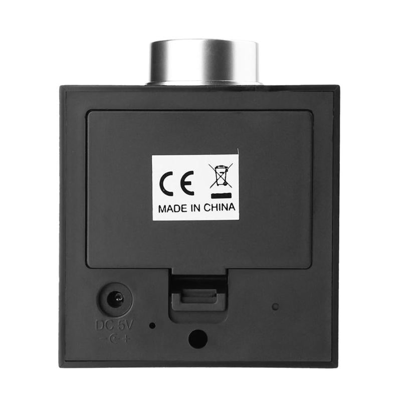 TS-T13 Wooden Grain LED Knob Digital  Electronic Creative Thermometer Hygrometer USB Charging Temperature and Humidity Measure