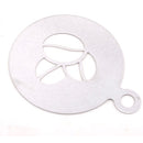 Coffee Spray Mold Decorating Stainless Steel Thick Coffee Making Mould Coffee Pattern Art Mold Tools