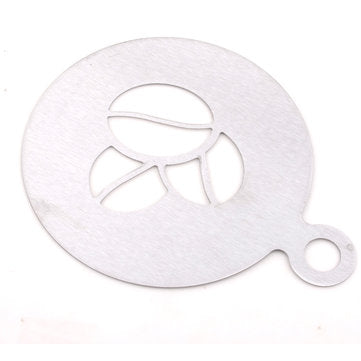 Coffee Spray Mold Decorating Stainless Steel Thick Coffee Making Mould Coffee Pattern Art Mold Tools