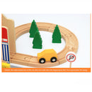 50PCS/Set DIY Educational Wooden Railway Train Track Slot Xmas Kids Jigsaw Puzzle Toy