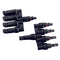 MC4 T-type 4 Branch Five Way Parallel Connector Solar Panel Adapter Photovoltaic Connector