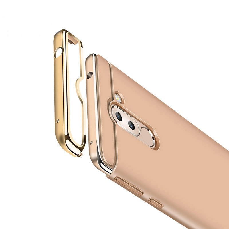 Bakeey Ultra-thin 3 in 1 Plating Frame Splicing PC Hard Protective Case For Xiaomi Pocophone F1
