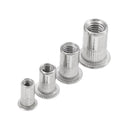 Suleve MXSR1 50Pcs Thread Rivet Nut 304 Stainless Steel Riveter Rivnut Insert Nutsert M3/M4/M5/M6