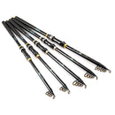 ZANLURE 1 Pcs 2.1/2.4/2.7/3m Telescopic Fishing Rod Carbon Fiber Fishing Pole Outdoor Fishing Tool