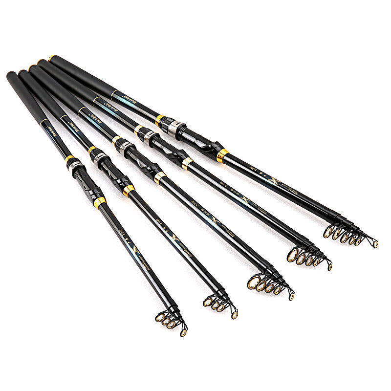 ZANLURE 1 Pcs 2.1/2.4/2.7/3m Telescopic Fishing Rod Carbon Fiber Fishing Pole Outdoor Fishing Tool