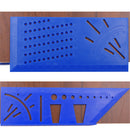 Drillpro 3D Mitre Angle Measuring Ruler Square Size Woodworking Measure Tool Line 0-90 Degree Gauge Hole Scribing Gauge