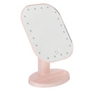 Battery Powered 20 LED Makeup Mirror Light Desktop Home Touch Screen 180 Adjustable Angle Mirror