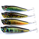 ZANLURE 4pcs/set 9.5cm 12g Fishing Lure Topwater Popper Wobblers Crankbaits Artificial Hard Baits
