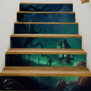 Miico LT012 Halloween Stciker Stair Sticker Horror Wall Sticker Removable Sticker