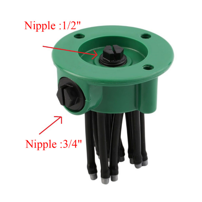 Upgarde Flexible Sprayer Sprinkler Noodlehead Irrigation Spray Lawn Garden Yard Watering with Stand