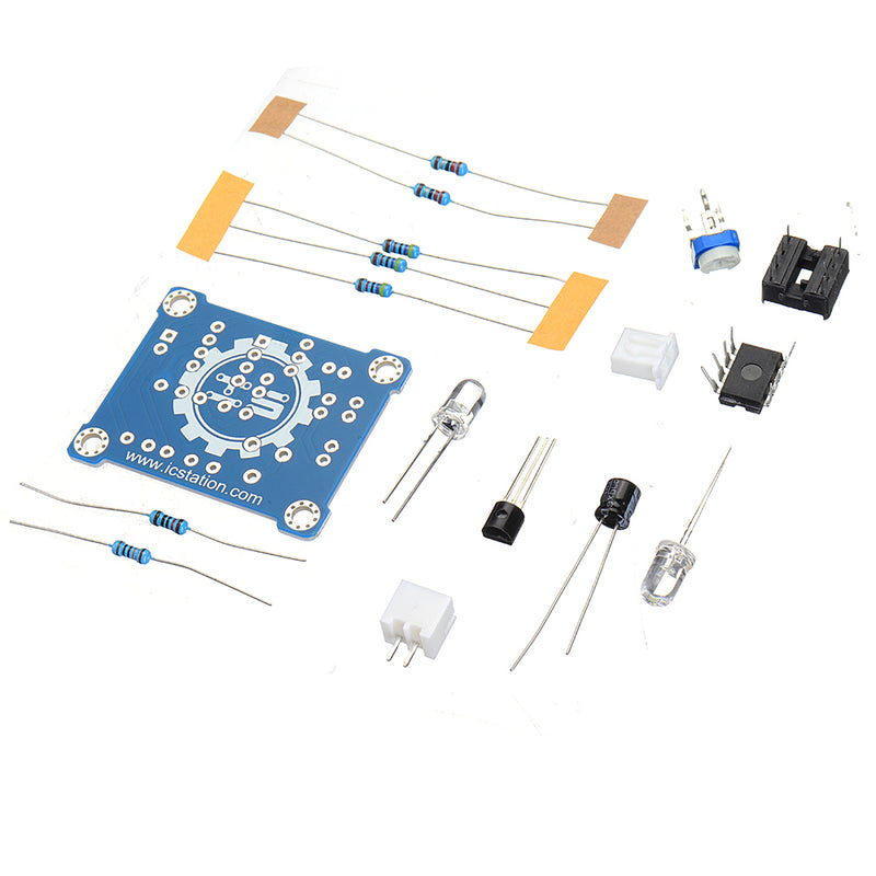 LM358 Breathing Light Parts LED Flash Light Electronic DIY Production Kit