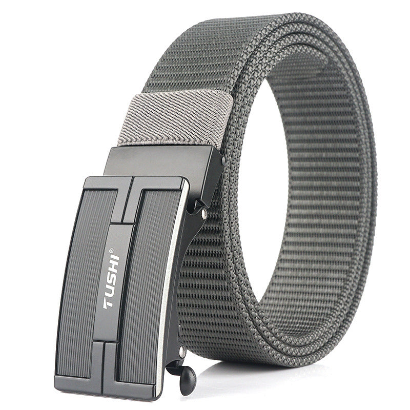 TUSHI 125x3.4cm Tactical Belt Nylon Belt Quick Release Metal Buckle Waist Belt