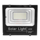 25w/40w/60w Solar Flood Light Solar LED Spotlight W/ Manual/Remote Control Solar Panel IP67 Waterproof