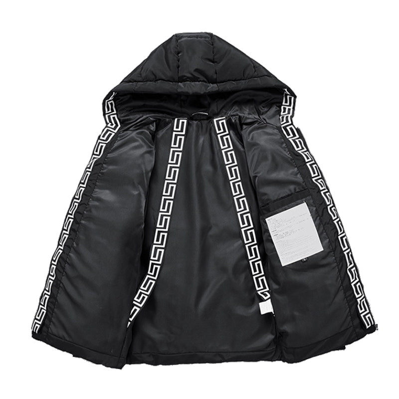 Electric Heating USB Back Intelligent Winter Hooded Heated Coats Jacket Temperature Control