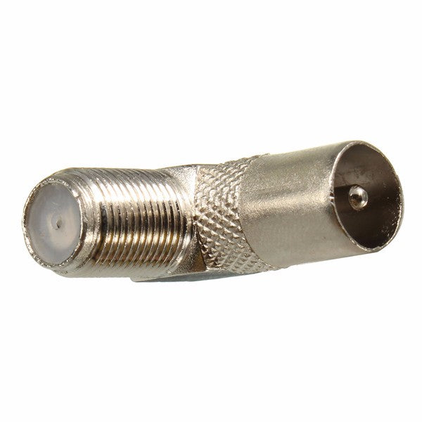 90 Degree Right Angled TV Aerial Cable Connector Male Coax Plug to Female Socket
