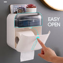 Black / / White / Green / Pink Household Non-perforated Creative Waterproof Double Bin Tissue Box Shelf Toilet Box