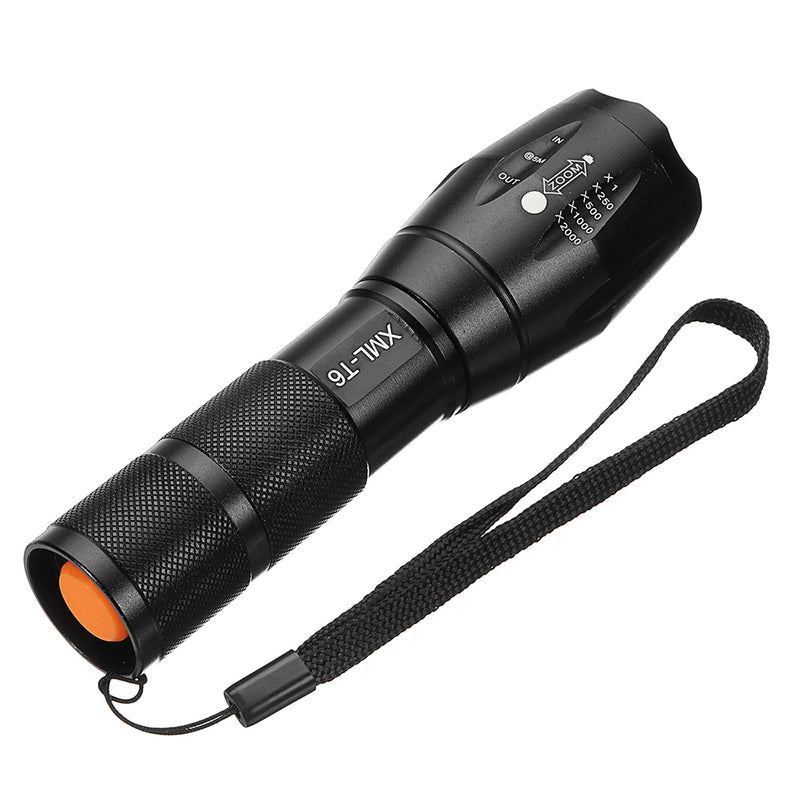 XANES A100  T6 800Lumens 5Modes Zoomable Brightness Tactical LED Flashlight Suit