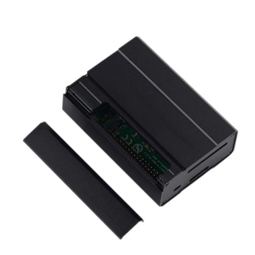 Premium Aluminum Alloy Metal Case Shell Enclosure Box With Anti-slip Drops For Raspberry Pi 2/3