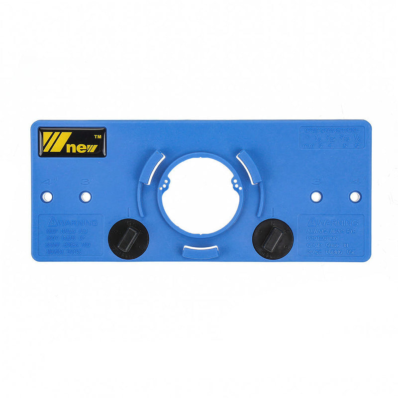 35mm Blue Cup Style Round Hinge Jig Drill Guide Cabinet Door Hole Locator for Woodworking