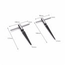 2pcs 1/8-1/2 Inch And 5/32-7/8 Inch Bridge Hole Tapered Hand Held Reamer Set
