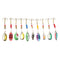 ZANLURE 30pcs/lot Colorful Tront Spoon Metal Fishing Lure Spinner Bait Bass Tackle With Box