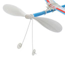 Elastic Rubber Band Powered DIY Propeller Plane Toy Kit Aircraft Model OutdoorToy